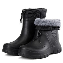 Herren Gefütterte Gummistiefel | Schwarz – Schwarz
