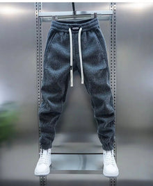 Brinley | Bequeme Jogginghose mit Kordelzug – Dunkelgrau