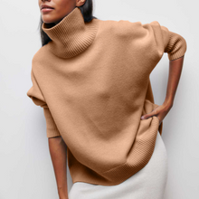 Damen Pullover | Lässig mit Rollkragen und weitem Schnitt – Khaki