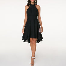 Loren - Schickes Kleid mit Rüschen – Schwarz
