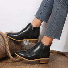 Rita | Damen Frühlings Lässige Ankle Boots Mit Seitlichem Reißverschluss – Schwarz