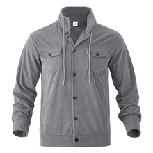 Velkor™ Jacke mit Gerippter Textur und Raffinierter Ausstrahlung – Hellgrau