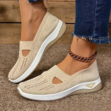 Madelline - Damen-Slipper mit Keilabsatz – Beige