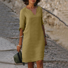 Sara - Stylisches Sommerkleid – Khaki