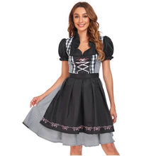Dirndl Damen Traditionell Kariert - Hannelore – Schwarz