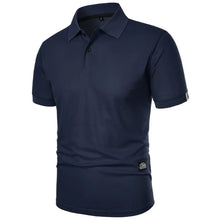 Horatio - Knitterfreies Sommer-Poloshirt – Dunkelblau