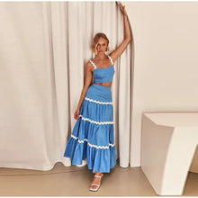 Liesbeth™ - Bohemien Sommerkleid – Blau