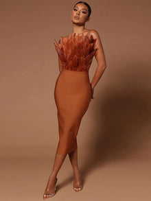 Lena | Elegante Cocktailkleider für den Club – Auburn