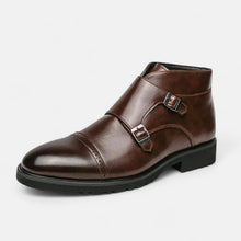 Patrizio™ | Herren Monk Strap Stiefeletten aus Premium-Ecopelle – Braun