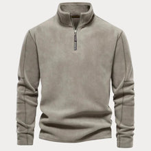 COUTURE™ FLEECEPULLOVER MIT REIßVERSCHLUSS – Beige