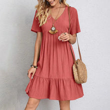 Olivia | Elegantes Midikleid – Rot