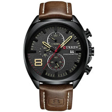 Wasserdichte Militär-Chronographen-Sportuhr – Braun Schwarz