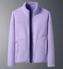 Emil | Damen Warmer Wintermantel mit Stehkragen – Hellviolett