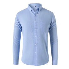 Gherasim – Elegantes Oxford-Hemd – Blau