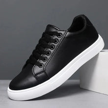 Gabriel | Herren Leder Sneaker Elegant Modern Komfort – Schwarz und Weiß