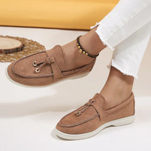 Loafer aus Wildleder mit Quasten - Wendy – Braun
