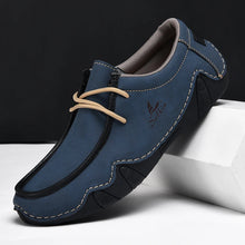 Ethem – Lässige Schnür Loafer – Blau
