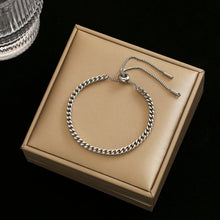 Verstellbares Gold- und Silberarmband – Silber