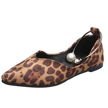 Gracia - Stilvolle Spitz zulaufende Ballerinas Damen – Leopard