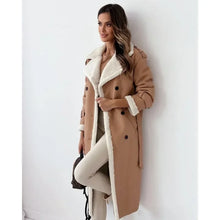 Norlina | Eleganter Trenchcoat mit luxuriösem Teddyfutter – Khaki