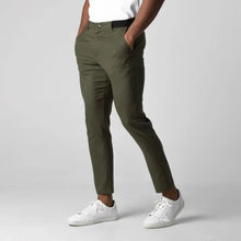 Slim Fit Chinohose | Stretch-Komfort | Vielseitiger Look – Armeegrün