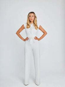 Seraphina® | Manhattan-Set aus Oberteil und schicker Hose – Weiß