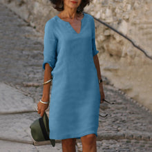 Sara - Stylisches Sommerkleid – Hellblau