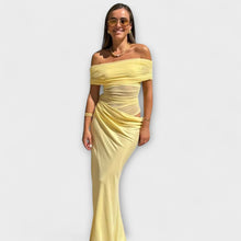 Puss - Asymmetrisches Kleid mit Rüschenschnitt – Gelb