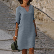 Sara - Stylisches Sommerkleid – Grau