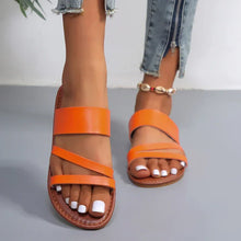 Tabitha | Leicht Verstellbar Sandalen – Orange