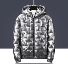 Steppjacke mit Kapuze für Männer - Luuk – Grau mit Kapuze