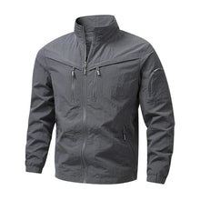 Zavian - strukturierte taktische Jacke – Grau