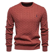 Falkner | Strickmodern Herrenpullover – Rot
