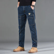 Araiz – Vintage Städtisch Drift Jeans – Marineblau
