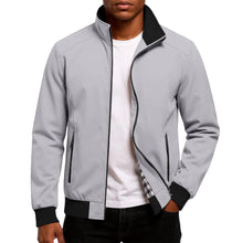 Gezim – Lässige Bomber Jacke – Grau
