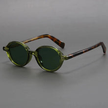 Saskia | Klassische Runde Sonnenbrille – Grün