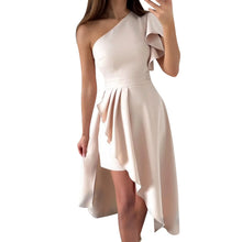 Linda® | Ärmelloses, formelles Midi-Kleid mit einer Schulter – Rosa