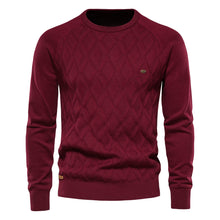 Herren-Strickpullover – Rot