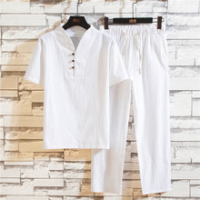 Noah - Sommerchic Kleidungsset aus Leinen – Weiß