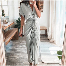 Julia - Luxuriöses Abendkleid für jeden Anlass – Hellgrau