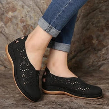 Edith - Trendige Perforierte Freizeitschuhe – Schwarz