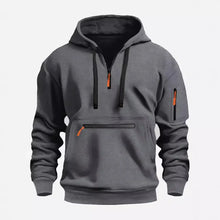 Lars | Hoodie mit Reißverschluss – Dunkelgrau