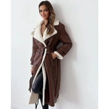 Norlina | Eleganter Trenchcoat mit luxuriösem Teddyfutter – Braun