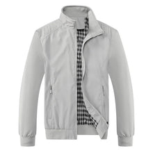 Malaj – Elegante Harrington-Bomberjacke – Grau