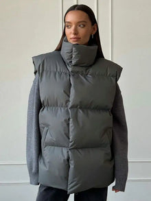 Cristina - Daunenjacke und Daunenweste – Grau - Weste