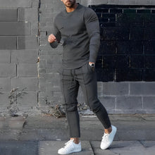 RAFAEL – Leichtes Set aus Pullover und Hose für Herren – Dunkelgrau
