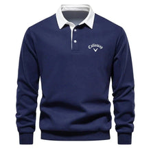 Aron | Golf Polo Pullover – Marineblau