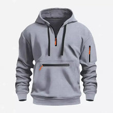 Lars | Hoodie mit Reißverschluss – Hellgrau