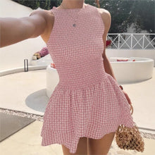 Bellamy™ Kleid Mit Gesmoktem Oberteil Und Stufenrock – Rosa