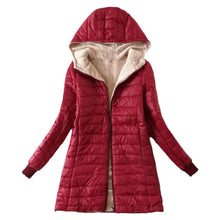 Elise | Gepolsterte Winterjacke – Rot